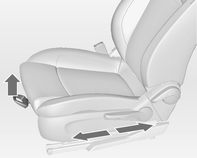 Fotele, elementy bezpieczeństwa 43 ugięte w kolanach. Przedni fotel pasażera należy odsunąć możliwie najdalej do tyłu. Zająć taką pozycję w fotelu, aby barki były jak najsilniej dociśnięte do oparcia.