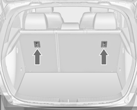 Fotele, elementy bezpieczeństwa 59 Foteliki dziecięce ISOFIX Foteliki dziecięce Top-Tether Ucha mocujące Top-Tether są oznaczone symbolem : na pokrywie bagażnika.
