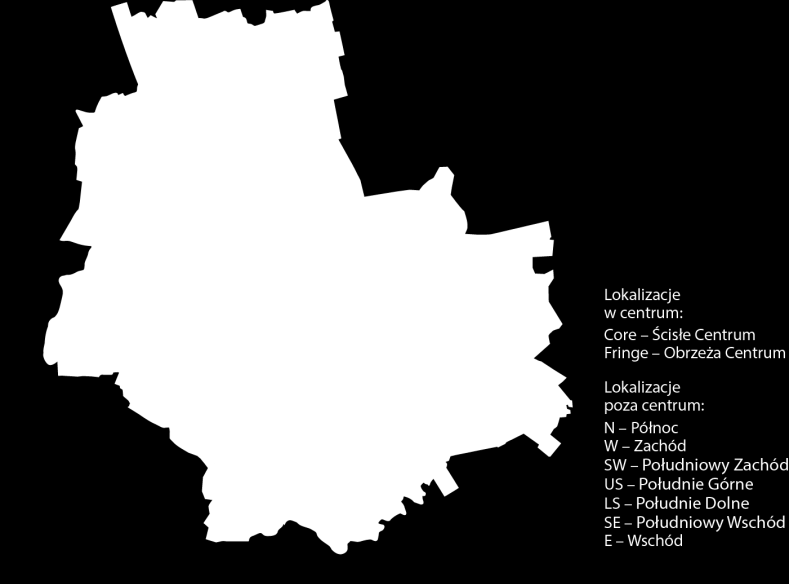 Definicje Standardowe warunki najmu Zasoby nowoczesnej powierzchni biurowej Popyt brutto Popyt netto Absorpcja netto Czynsz za najlepsze lokale PORF Obiekty biurowe zbudowane po 1989 roku lub