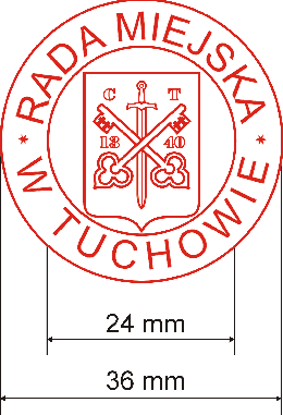 11. Pieczęć herbowa Rady Miejskiej w Tuchowie 1.