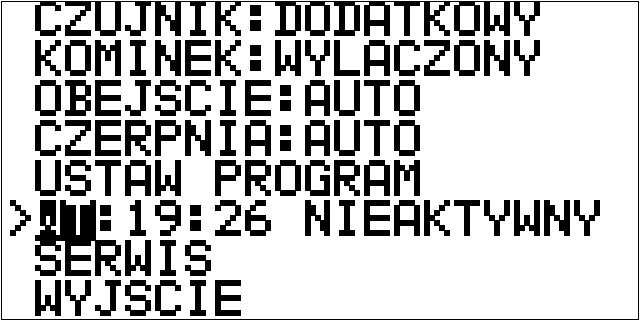 aktualnej proporcji, wynikającej z obecnych ustawień nawiewu i wywiewu na ekranie głównym ( ).