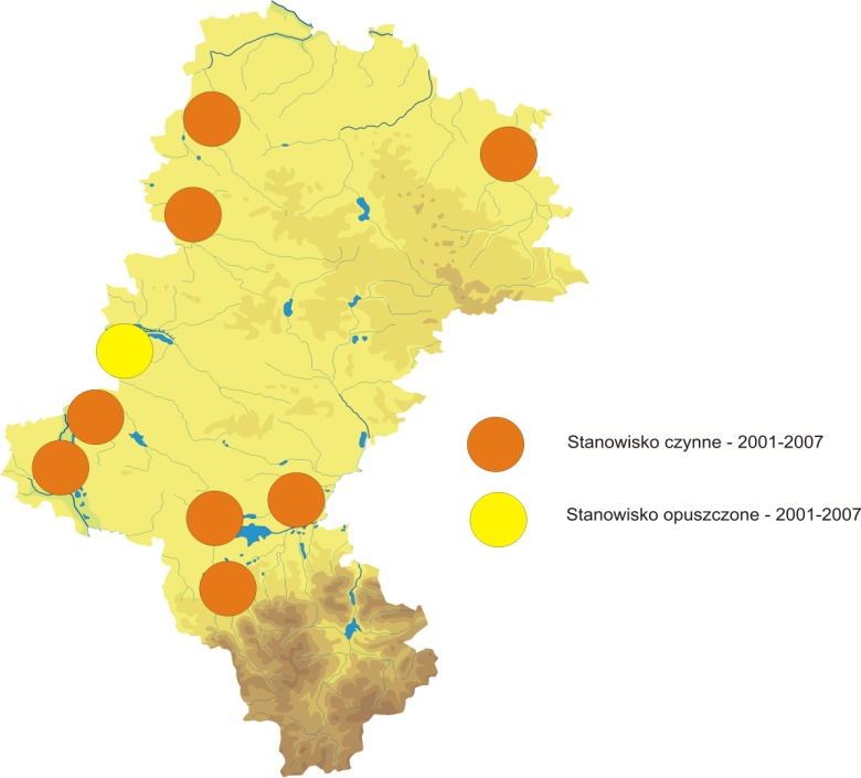 42 K. Henel gatunku z 200 m do 100m, średnia powierzchnia strefy ochrony całorocznej wynosiła 9,06 ha (3,1 24,94 ha, N=16), a strefy ochrony całorocznej i okresowej łącznie 54,83 ha (20,86 154,15 ha,