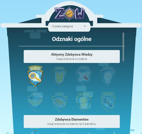 Wykonanie quizów w pracy domowej zmienia bloczki w pracy domowej i w ogólnym widoku oraz dodaje diamenty do ogólnego licznika.