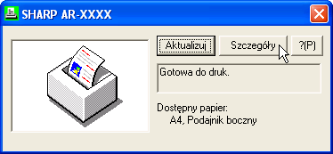 OPROGRAMOWANIE DRUKARKI (WINDOWS) SPRAWDZANIE STANU DRUKARKI Program Printer Status Monitor umożliwia sprawdzanie stanu tonera i papieru pozostałego w urządzeniu.