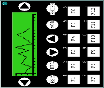Graficzna ewolucja XBT-N4xx, XBT-Rxxx posiadają te same obiekty graficzne jak terminale XBT-RT5xxx: Wyświetlacz alfanumeryczny XBTN Tekst rozwijalny (menu)