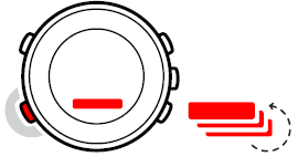 Start/Stop Zwiększ Tryb Widok Zmniejsz/Podświetlenie UWAGA: Aby wykonać prawidłowe pomiary, naleŝy skonfigurować wysokościomierz, barometr i kompas.