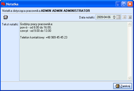 4. Wykonywanie zleceń NFZ można usunąć, pod warunkiem posiadania przez pracownika stosownego uprawnienia, nadanego w module Administrator.