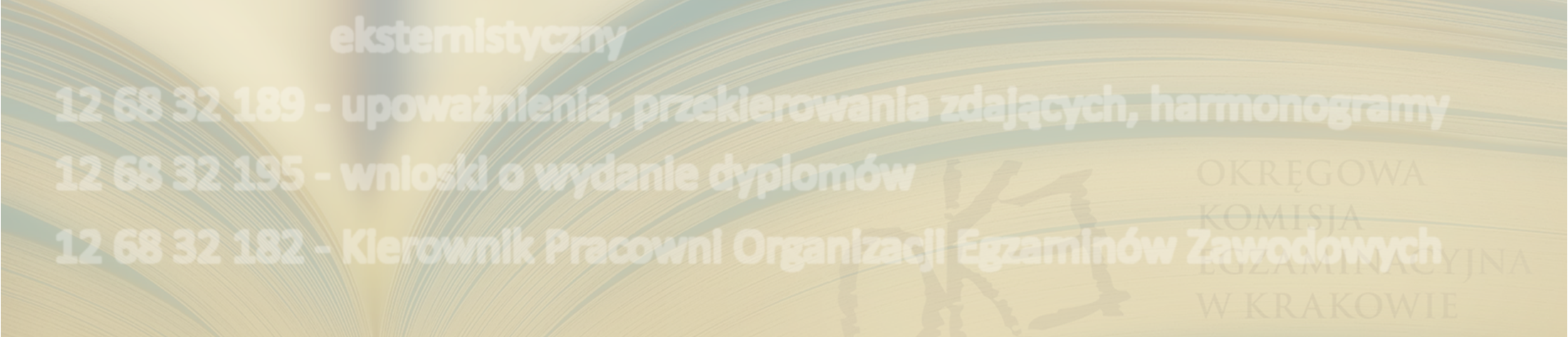 Pytania i wątpliwości dotyczące spraw organizacyjnych mail: wez@oke.krakow.