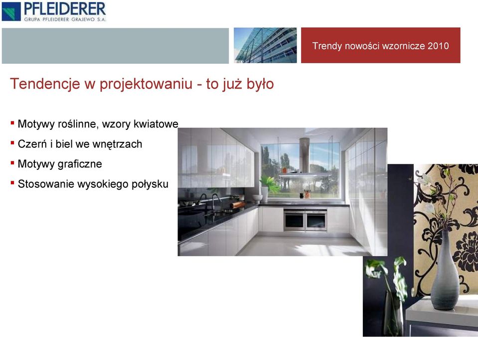 kwiatowe Czerń i biel we wnętrzach