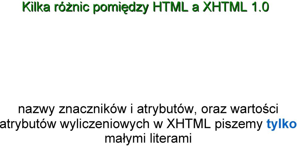 wartości atrybutów wyliczeniowych w