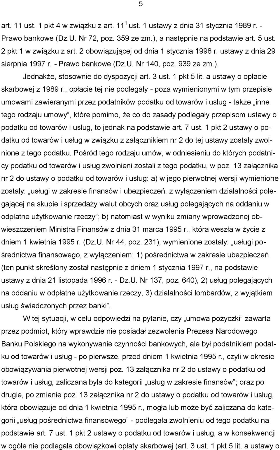 a ustawy o opłacie skarbowej z 1989 r.