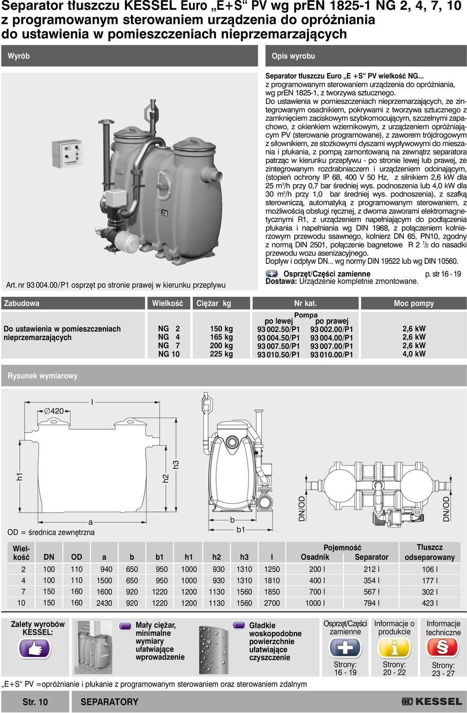 .. z programowanym sterowaniem urzàdzenia do opró niania, wg pren 185-1, z tworzywa sztucznego.