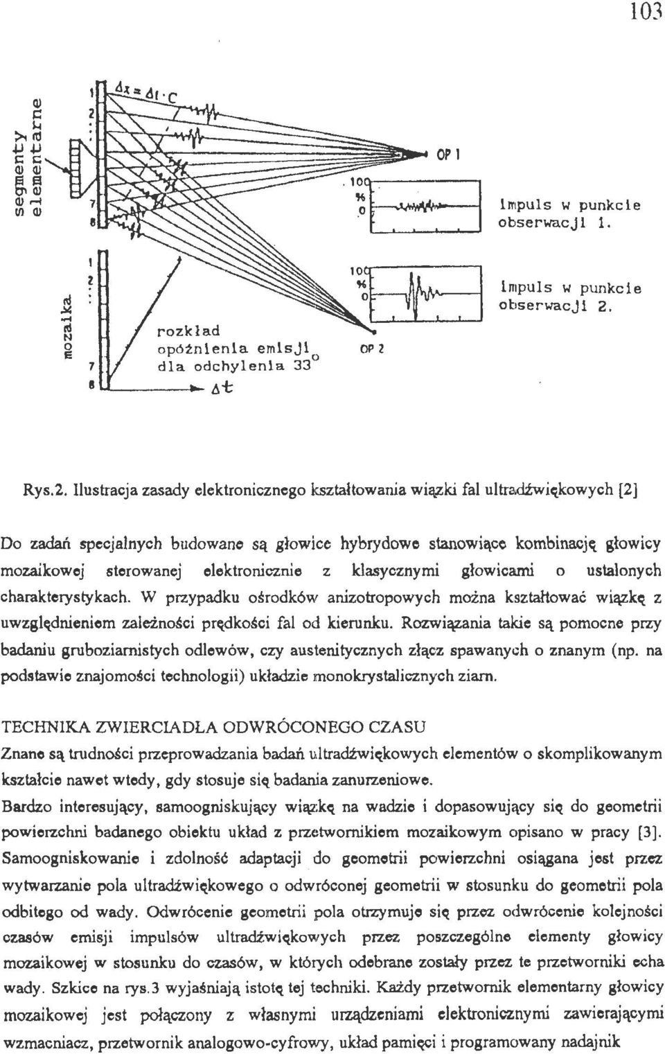 W przypadku śrdków aniztrpwych mżna ksztahwać wiązkę z uwzględnieniem zależnśc i prędkści fal d kierunku.