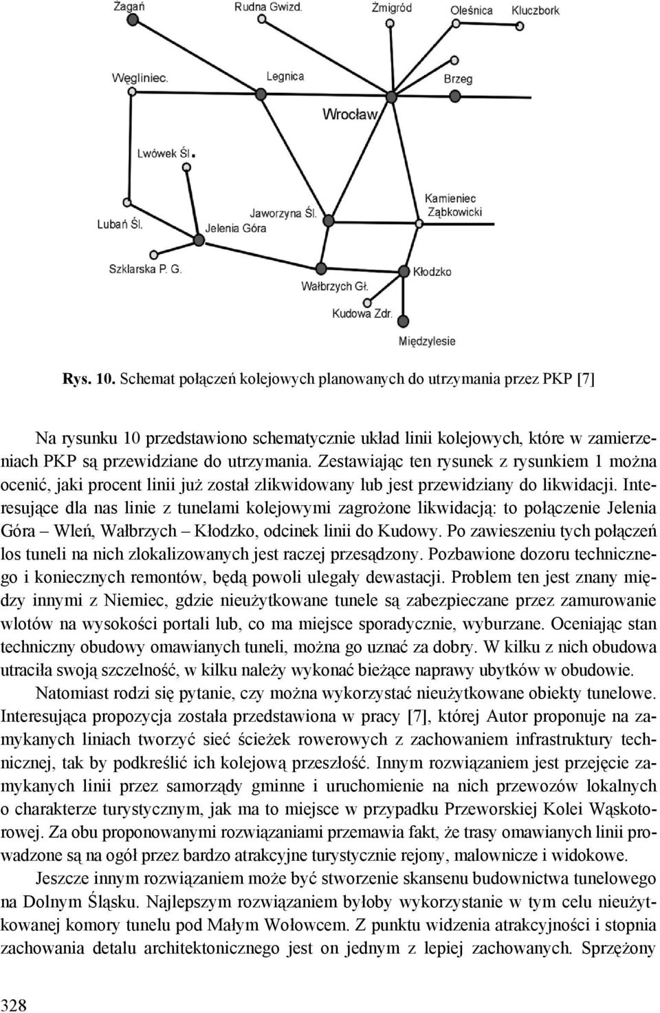 Interesujące dla nas linie z tunelami kolejowymi zagrożone likwidacją: to połączenie Jelenia Góra Wleń, Wałbrzych, odcinek linii do Kudowy.