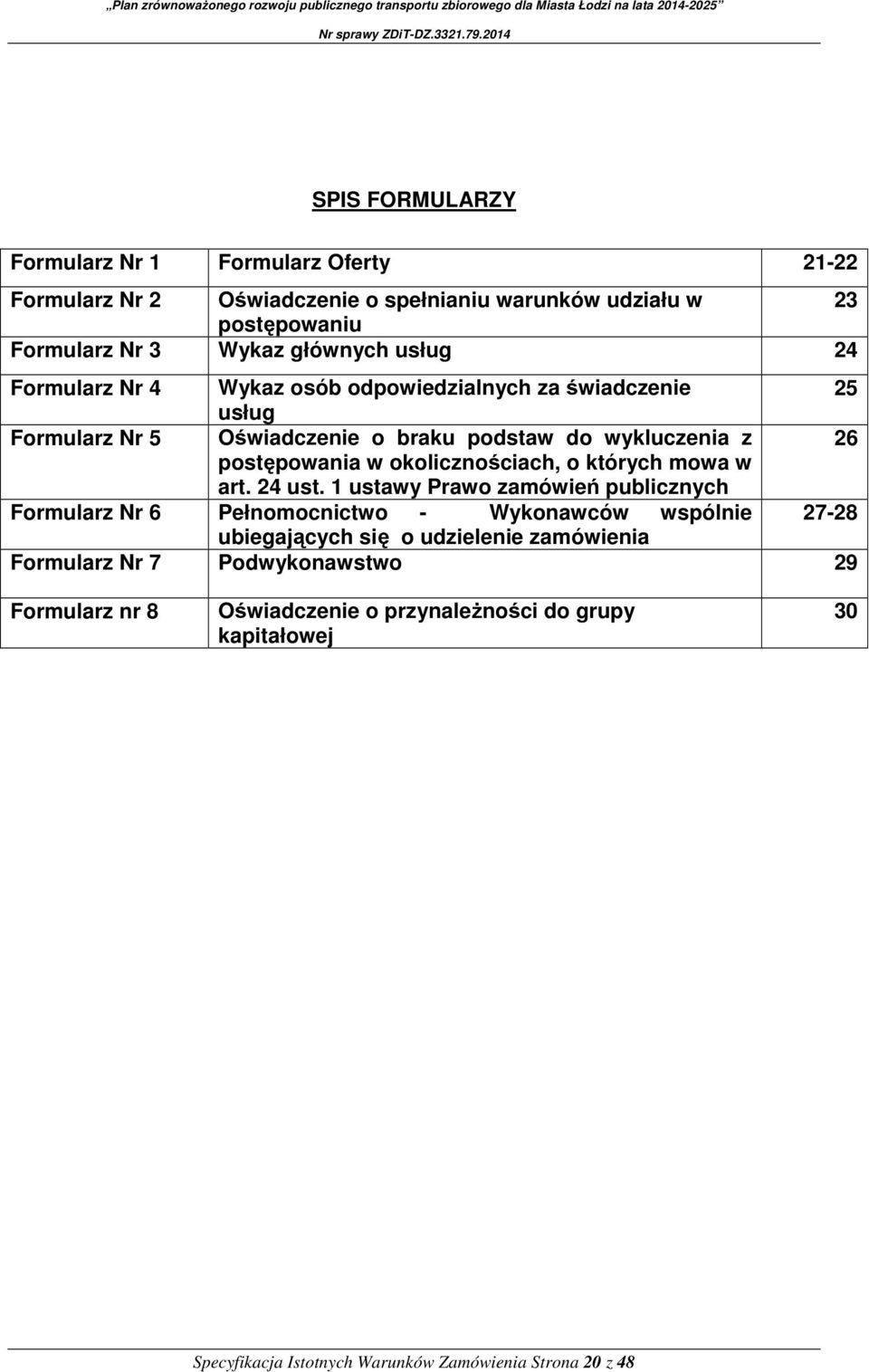 okolicznościach, o których mowa w art. 24 ust.