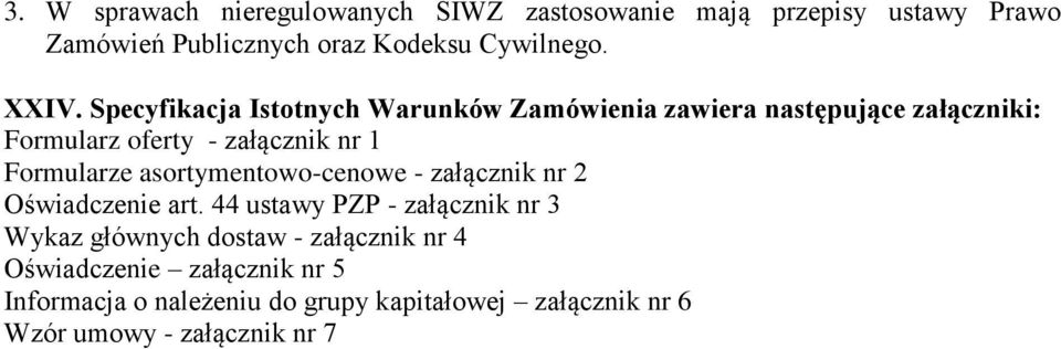 Formularze asortymentowo-cenowe - załącznik nr 2 Oświadczenie art.