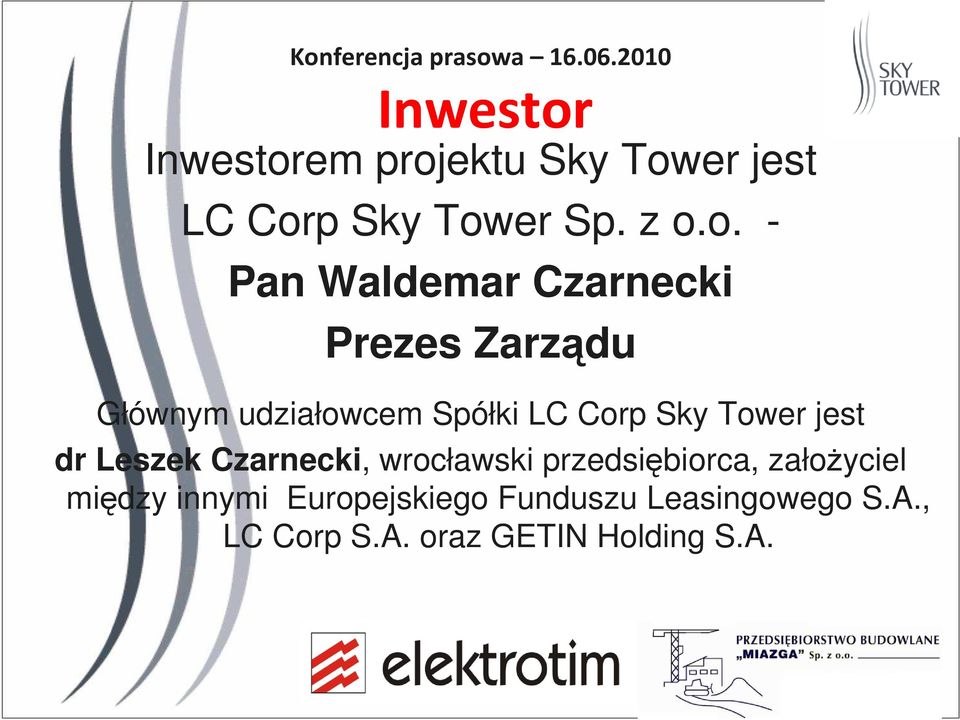 ektu Sky Tow