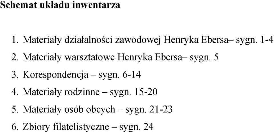 Materiały warsztatowe Henryka Ebersa sygn. 5 3. Korespondencja sygn.