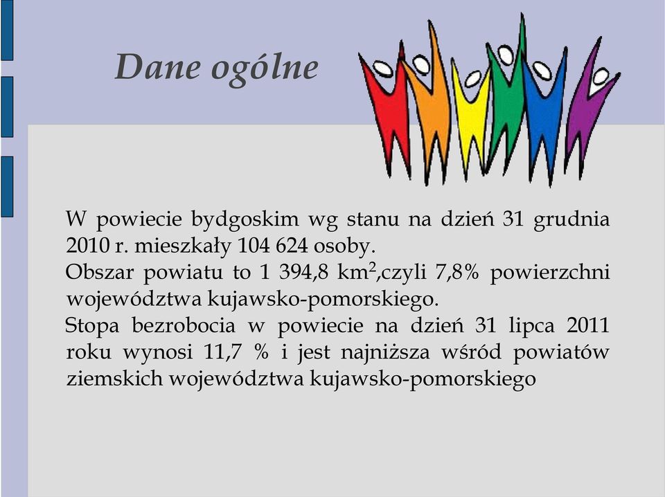 Obszar powiatu to 1 394,8 km 2,czyli 7,8% powierzchni województwa