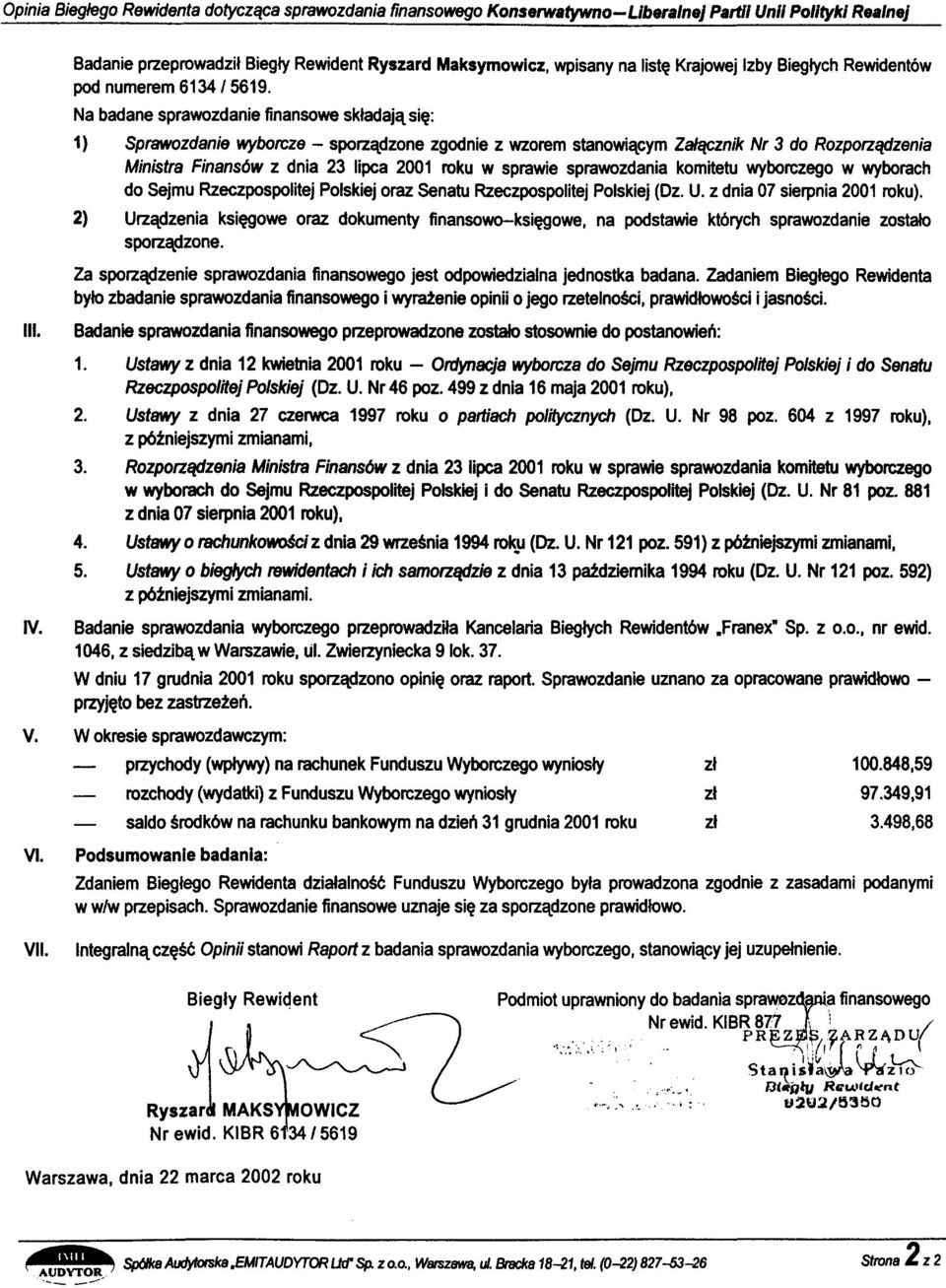 Konserwatywno-Liberalnej Partii Unii Polityki