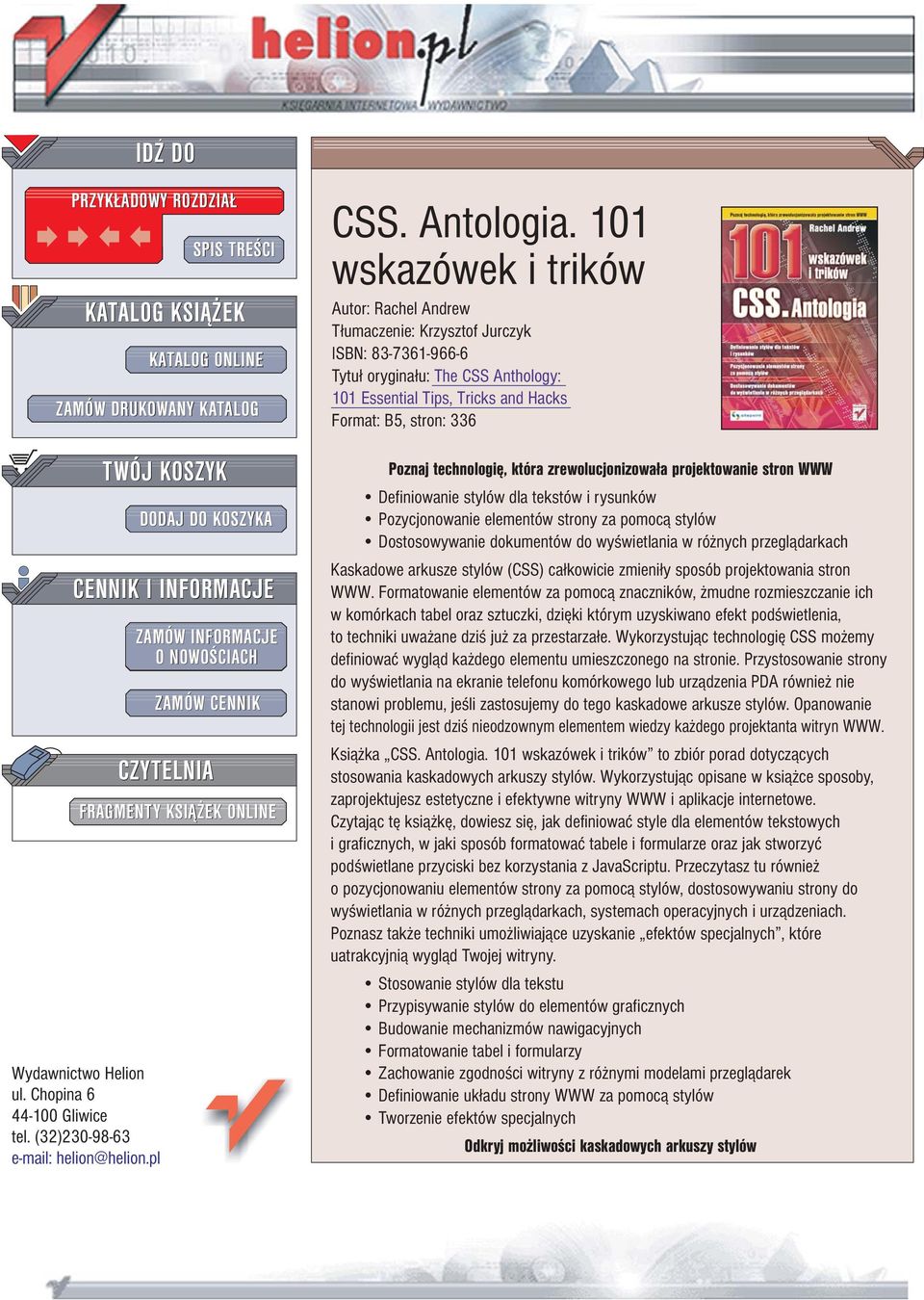 ONLINE CSS. Antologia.