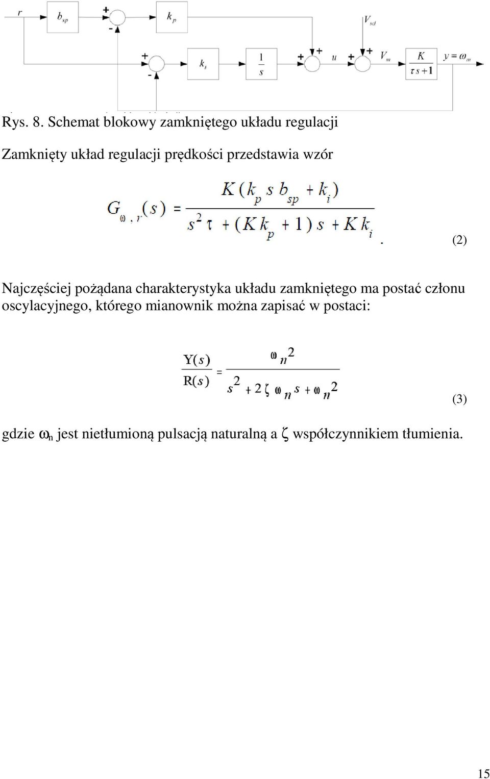 przedstawia wzór (2) Najczęściej pożądana charakterystyka układu zamkniętego ma