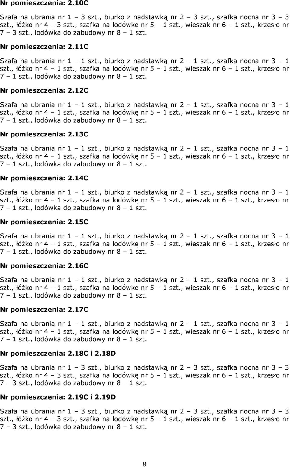 13C Nr pomieszczenia: 2.14C Nr pomieszczenia: 2.