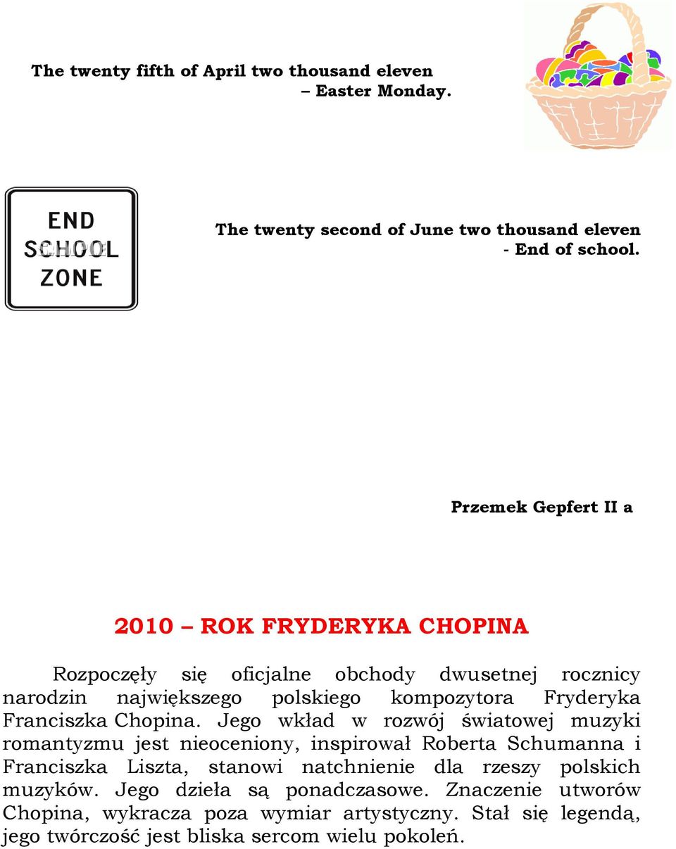 Franciszka Chopina.