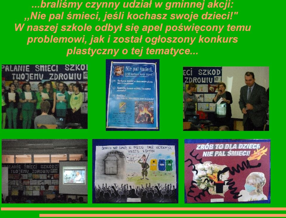 " W naszej szkole odbył się apel poświęcony temu