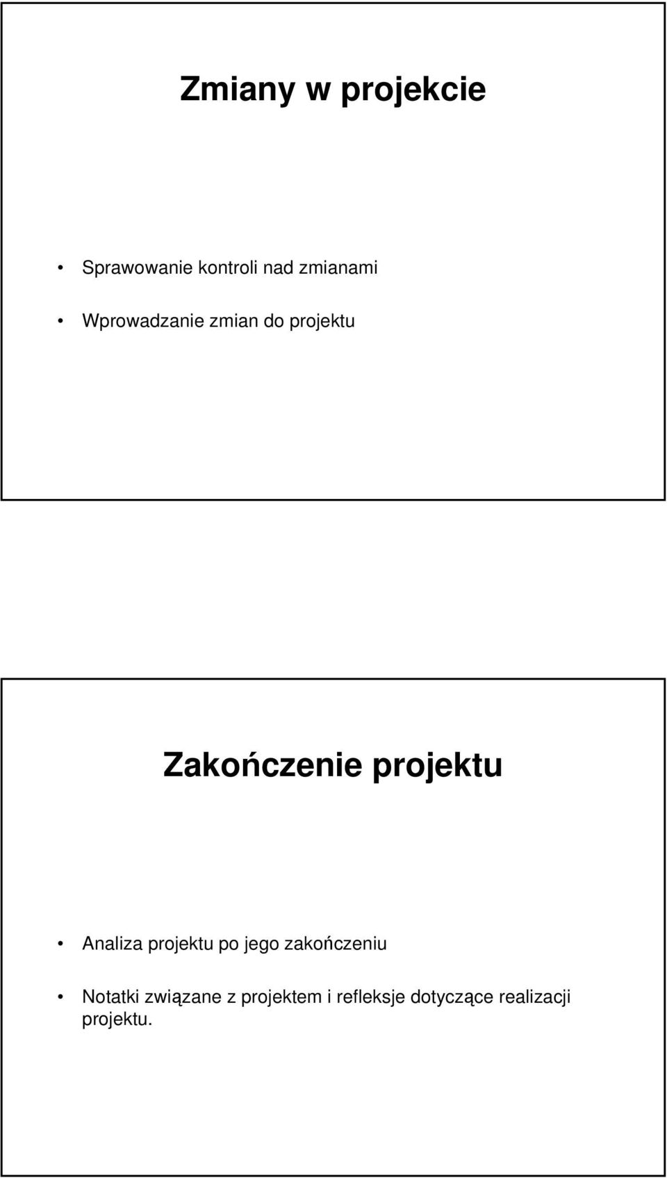 Analiza projektu po jego zakończeniu Notatki związane