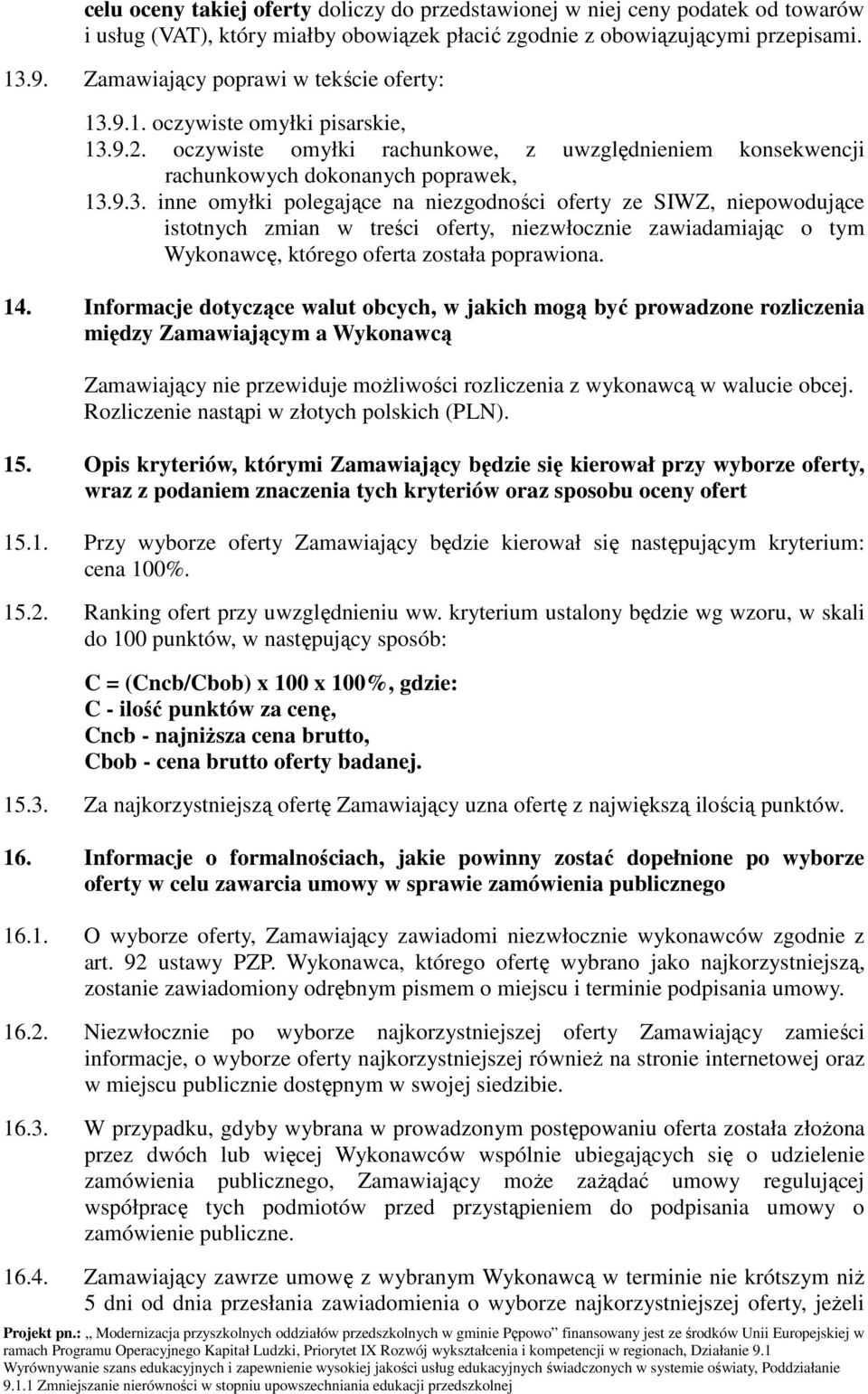 9.1. oczywiste omyłki pisarskie, 13.