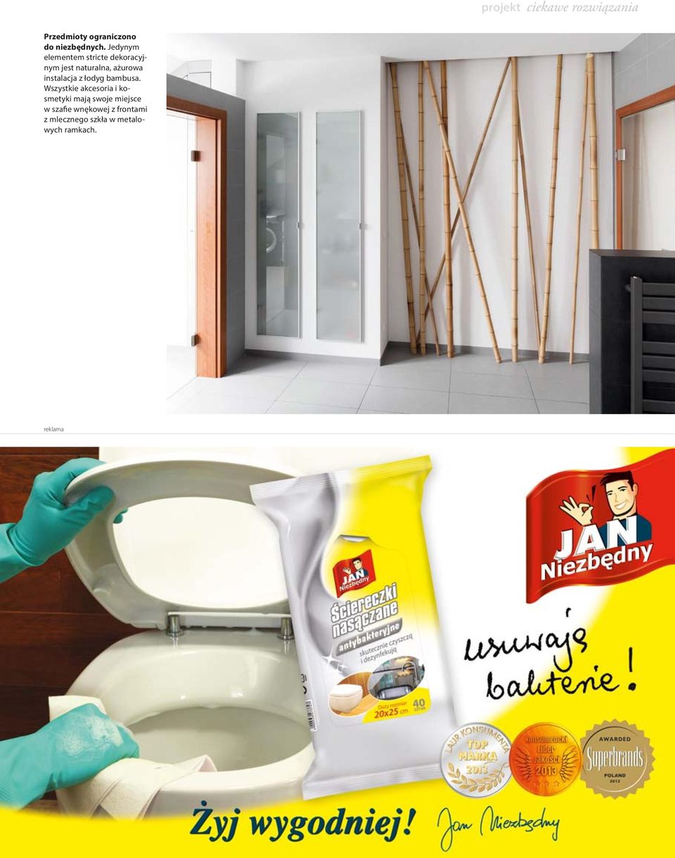 instalacja z łodyg bambusa.