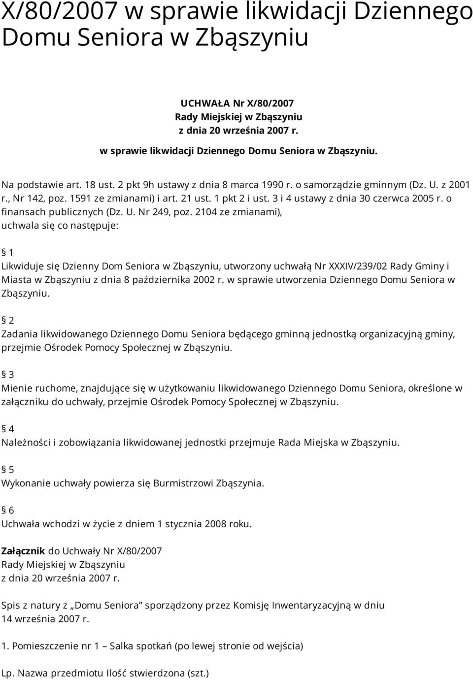 o finansach publicznych (Dz. U. Nr 249, poz.
