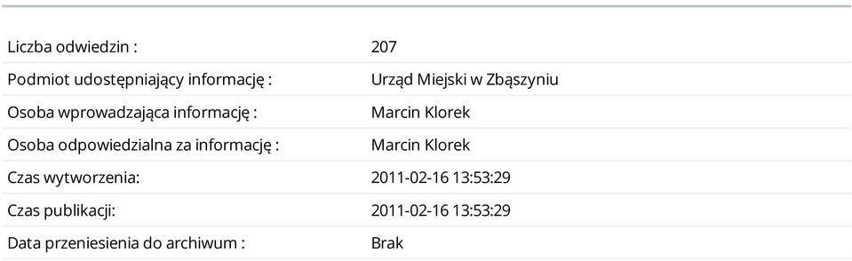 Miejski w Zbąszyniu Marcin Klorek Marcin Klorek Czas wytworzenia: