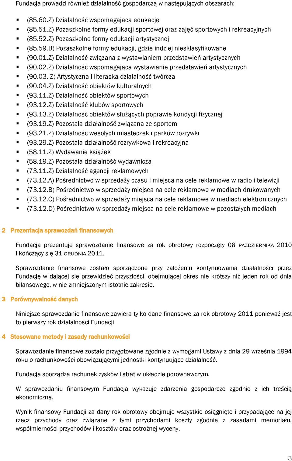 B) Pozaszkolne formy edukacji, gdzie indziej niesklasyfikowane (90.01.Z) Działalność związana z wystawianiem przedstawień artystycznych (90.02.