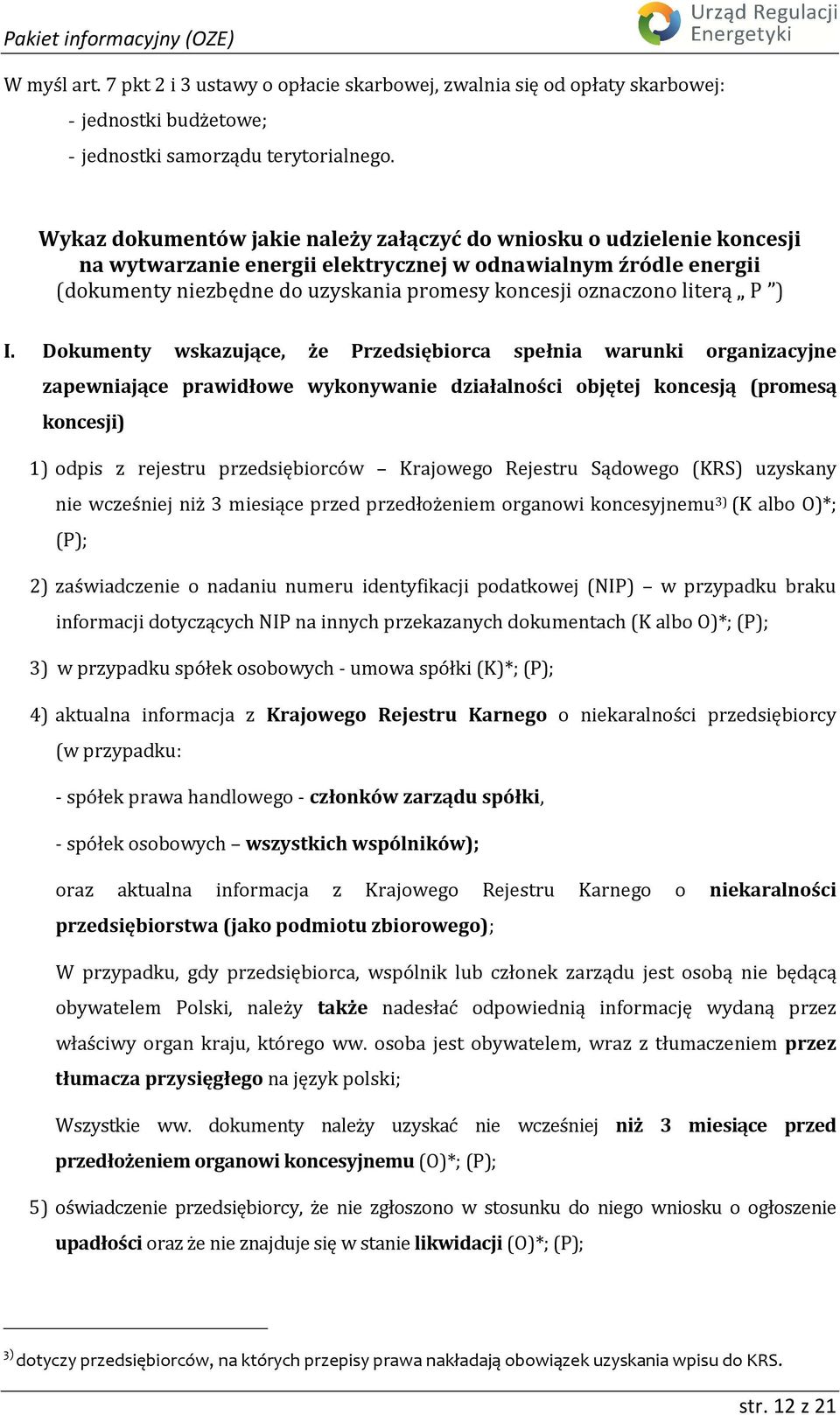 literą P ) I.