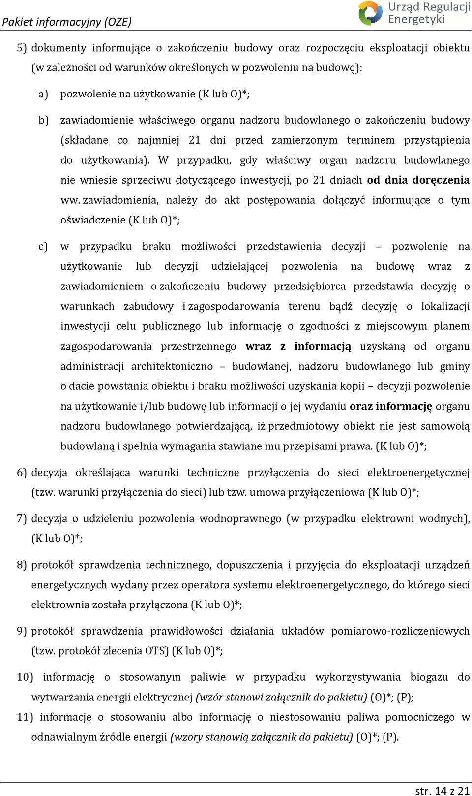W przypadku, gdy właściwy organ nadzoru budowlanego nie wniesie sprzeciwu dotyczącego inwestycji, po 21 dniach od dnia doręczenia ww.