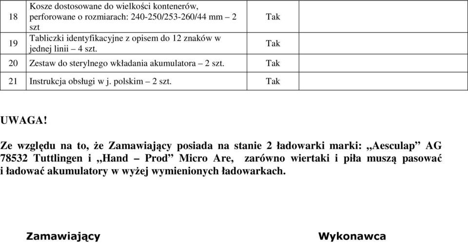 21 Instrukcja obsługi w j. polskim 2 szt. UWAGA!