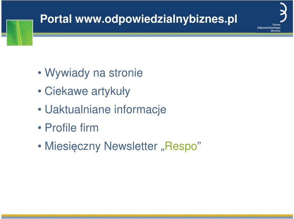 artykuły Uaktualniane informacje