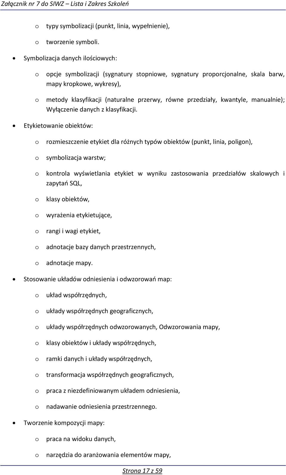 manualnie); Wyłączenie danych z klasyfikacji.