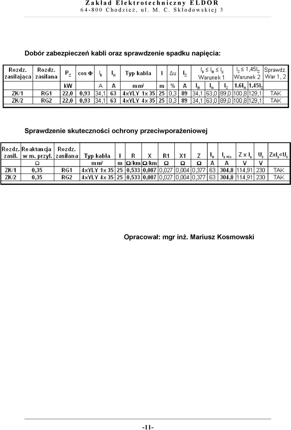 Sprawdzenie skuteczności ochrony