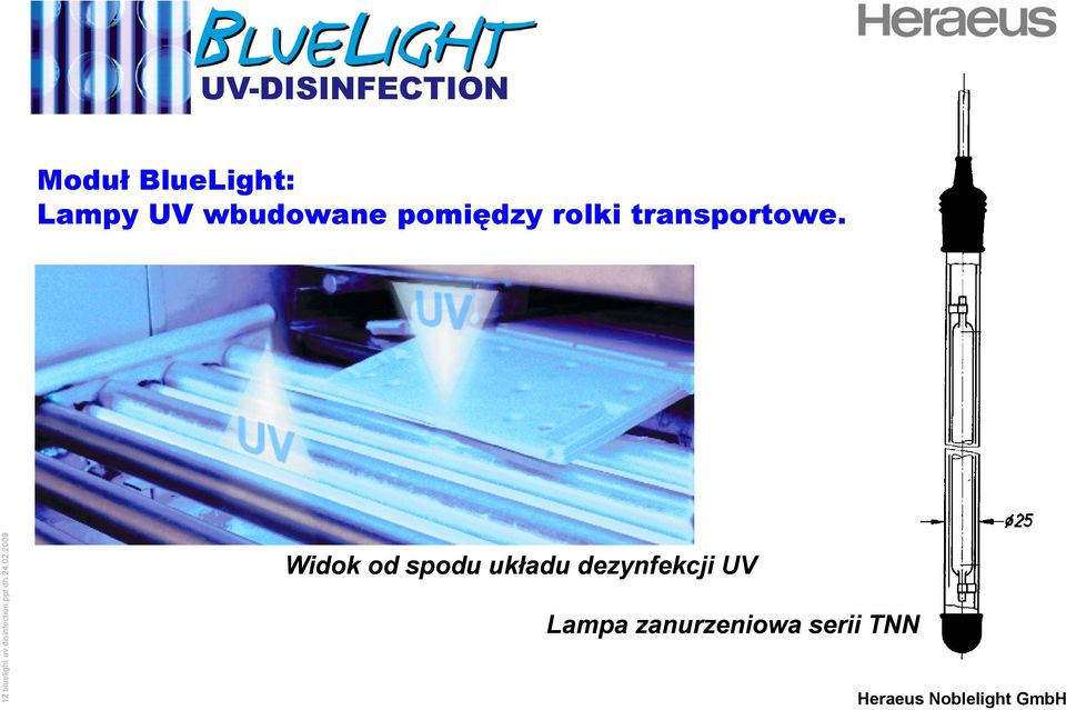12 bluelight uv dis Widok od spodu