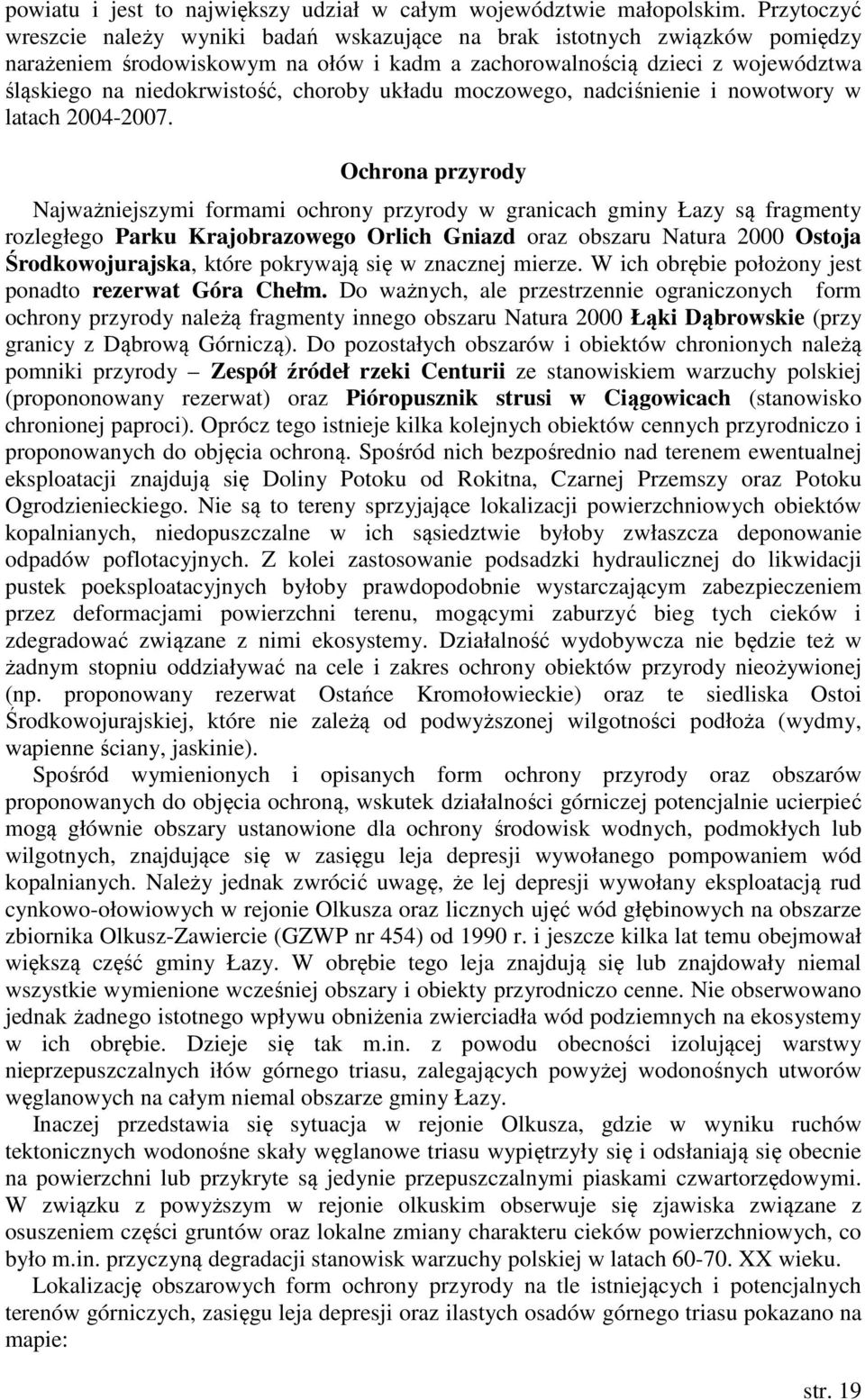 choroby układu moczowego, nadciśnienie i nowotwory w latach 2004-2007.