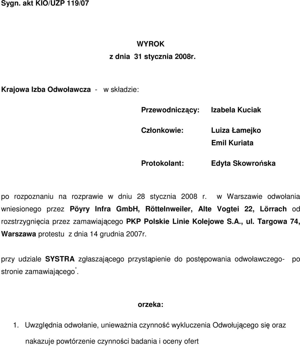 stycznia 2008 r.