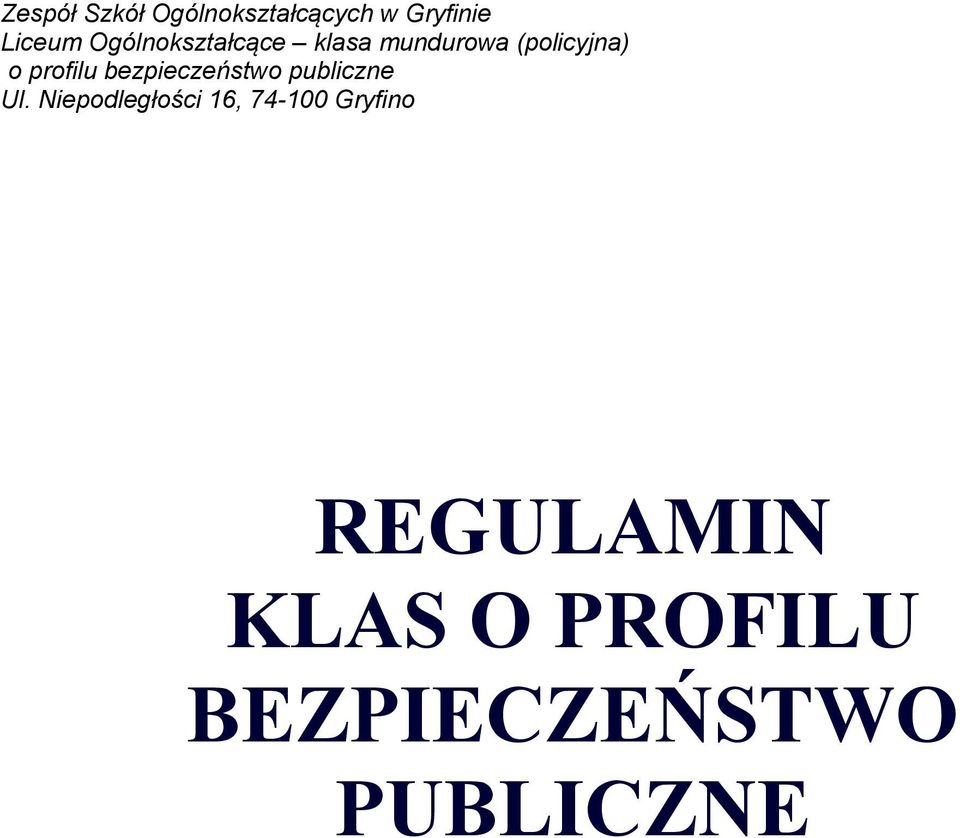 bezpieczeństwo publiczne Ul.
