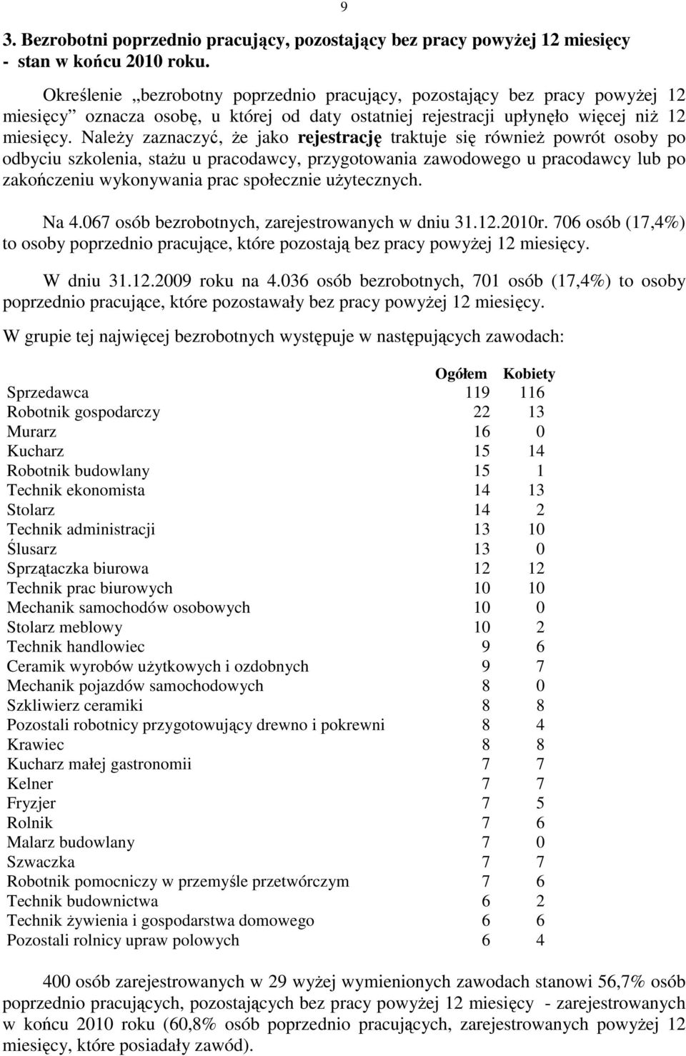 Należy zaznaczyć, że jako rejestrację traktuje się również powrót osoby po odbyciu szkolenia, stażu u pracodawcy, przygotowania zawodowego u pracodawcy lub po zakończeniu wykonywania prac społecznie