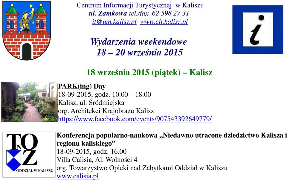 00 Kalisz, ul. Śródmiejska org. Architekci Krajobrazu Kalisz https://www.facebook.