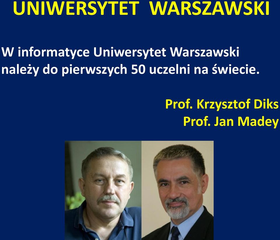należy do pierwszych 50 uczelni na