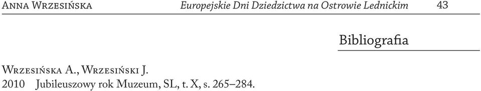 Wrzesińska A., Wrzesiński J.