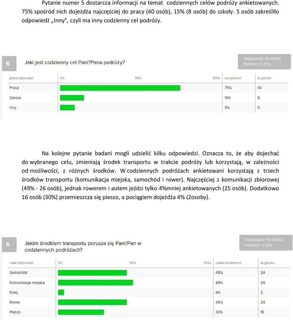 Oznacza to, że aby dojechać do wybranego celu, zmieniają środek transportu w trakcie podróży lub korzystają, w zależności od możliwości, z różnych środków.